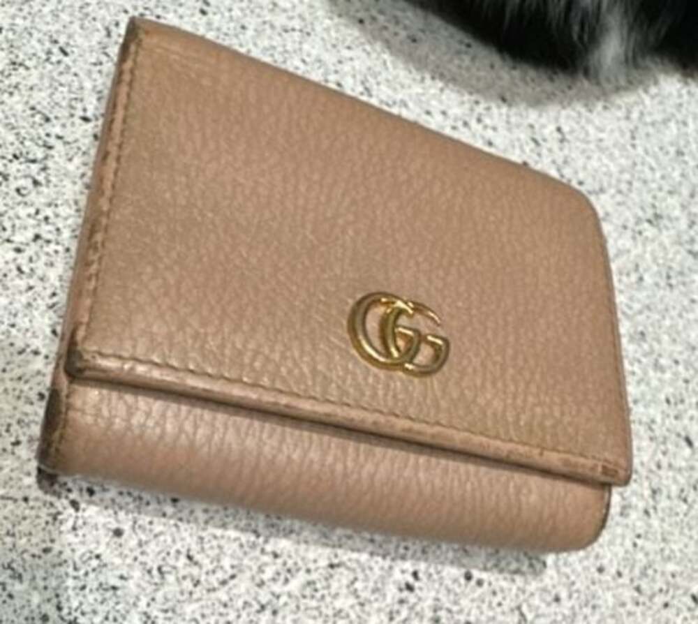 Gucci Dollar Calfskin Medium GG Marmont Wallet